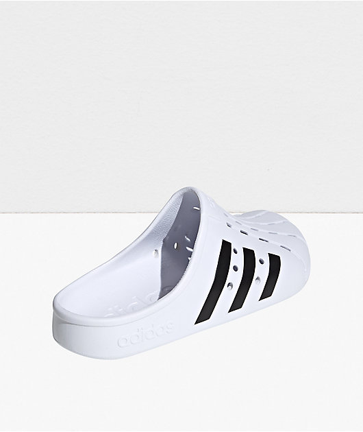 adidas Adilette Black & White Clog Shoes