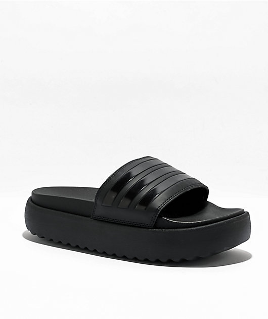 サンダル・ミュール adidas Adilette W Platform Slide Black Amazon.com | adidas Women's Adilette Clog Platform Slide