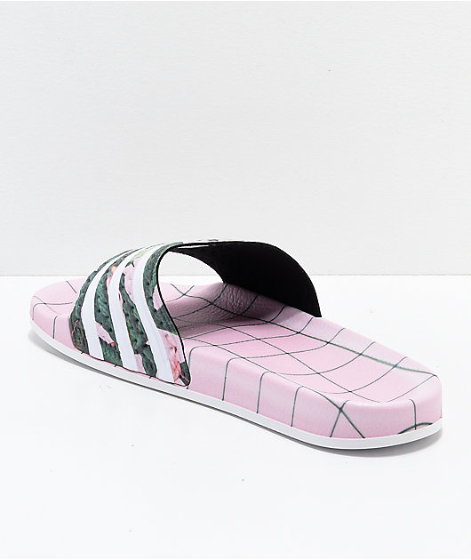 pink and green slides