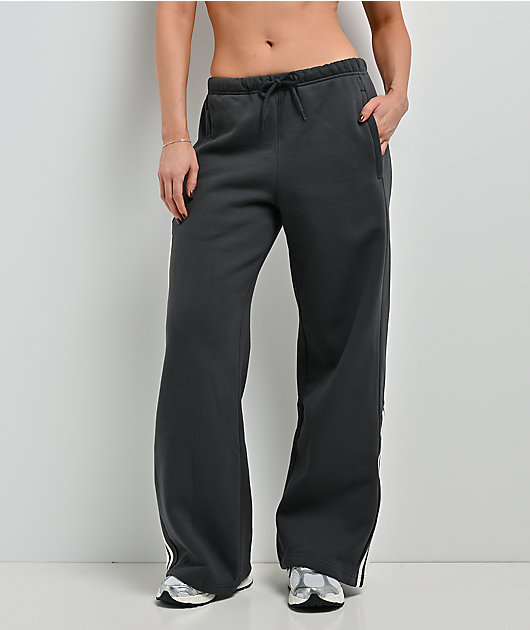 adidas Adisignature NY Block Utility Black Wide Leg Sweatpants
