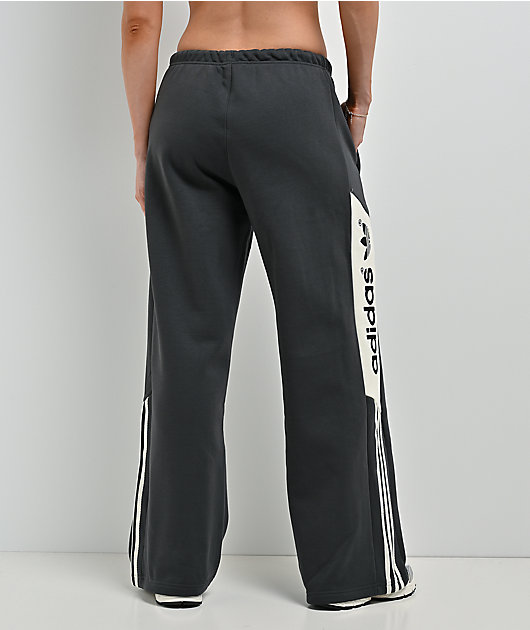 adidas Adisignature NY Block Utility Black Wide Leg Sweatpants