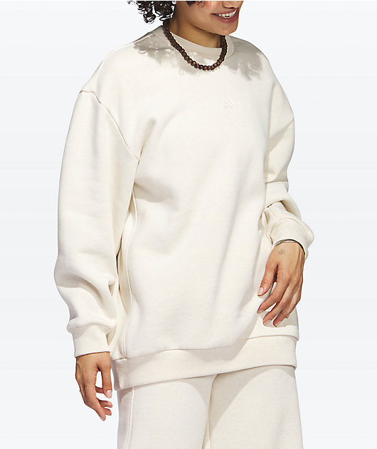 Coöperatie Site lijn Mantel adidas All Season Cream Oversized Crewneck Sweatshirt