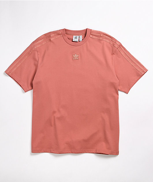 adidas Ash Pink Oversized T-Shirt | Zumiez