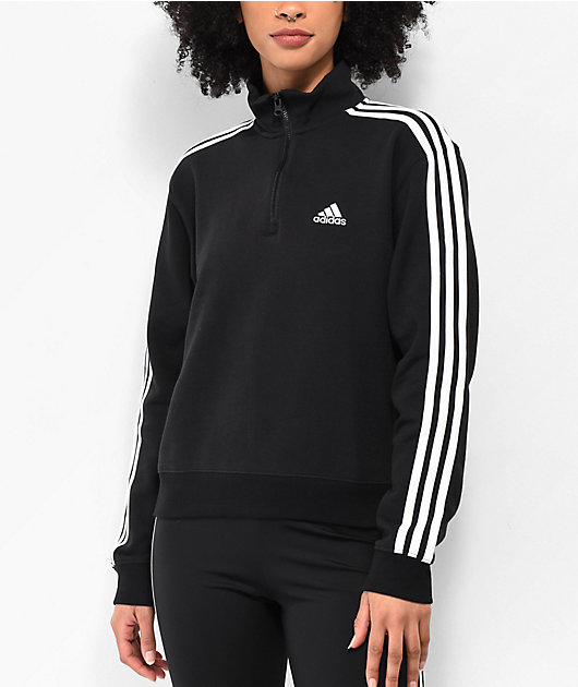 adidas Black Quarter Zip Sweatshirt Zumiez