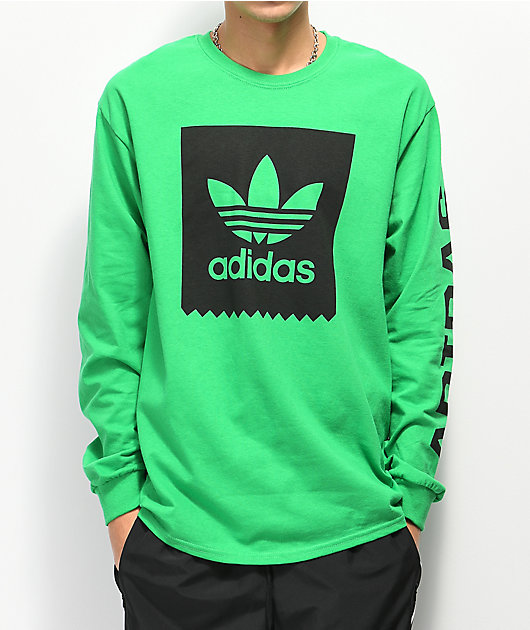adidas green long sleeve