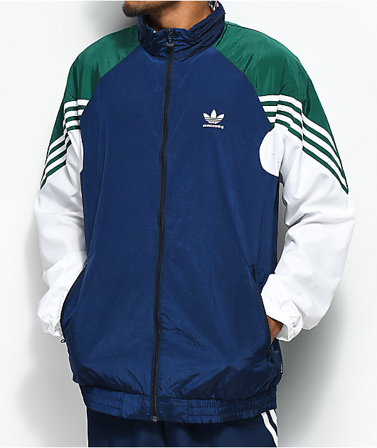 green and white adidas jacket