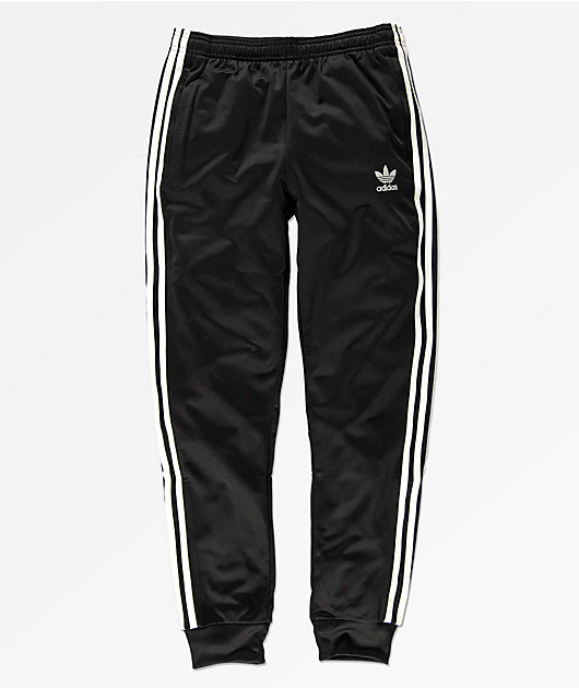 adidas Boys Superstar Black Sweatpants