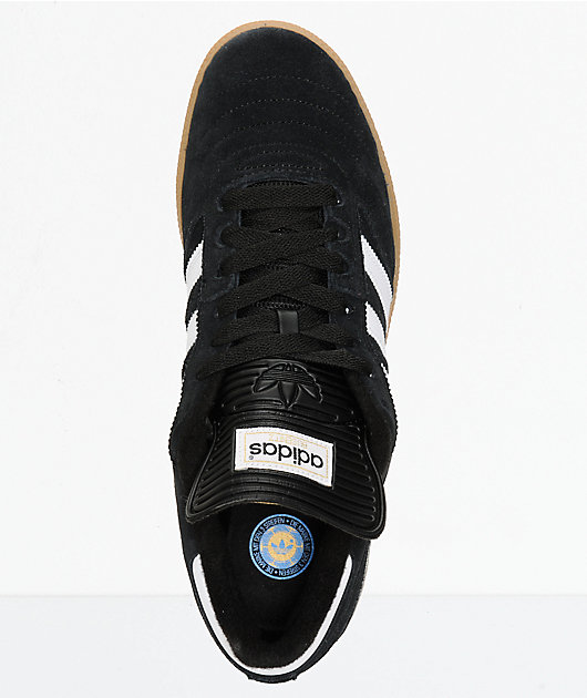 adidas Busenitz Black, White, & Gum Shoes