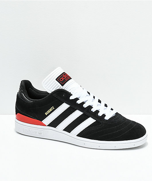 red black and white adidas shoes