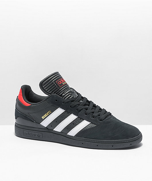 adidas Busenitz Black, White Red Shoes