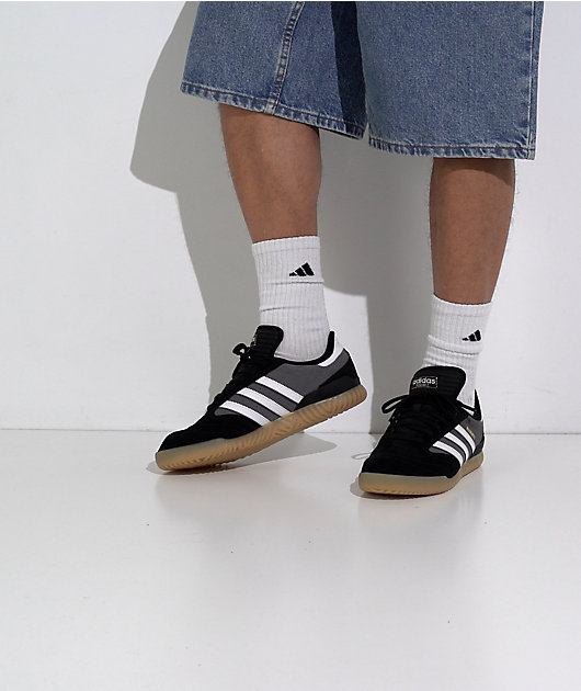 adidas Busenitz Black & Grey Skate Shoes video