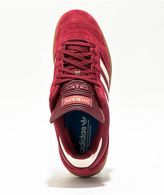 adidas Busenitz Burgundy Gum Skate Shoes Zumiez