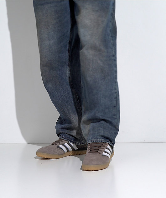 adidas Busenitz Indoor Super Earth Strata & Charcoal Skate Shoes | Zumiez
