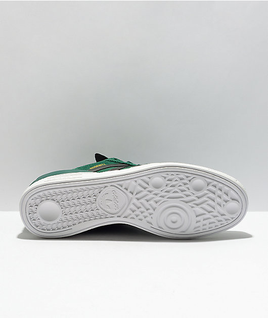 adidas Busenitz Pro College Green, Black, & White Shoes سكوتر درفت الجديد