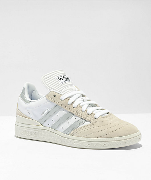 adidas Busenitz Tan White Silver Skate Shoe Zumiez