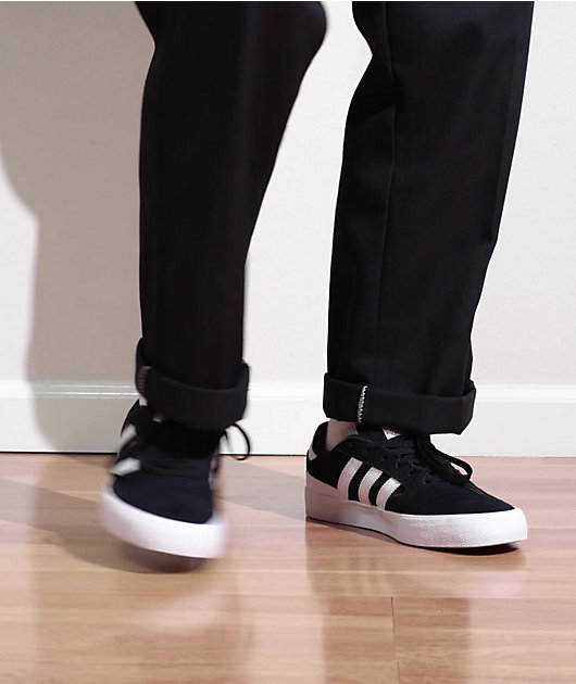 adidas Busenitz Vulc II Black, White & Gum Shoes
