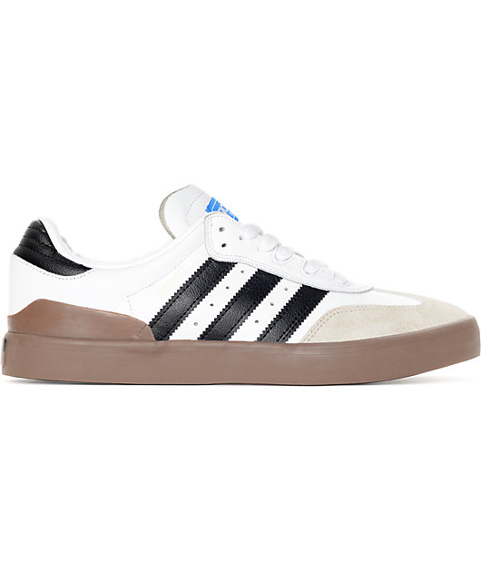 adidas busenitz vulc samba white & gum shoes