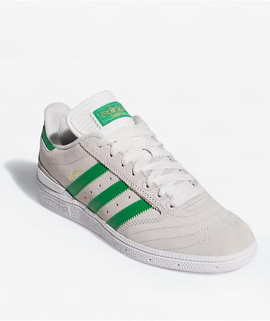 adidas Busenitz White & Gold Skate Shoes | Zumiez