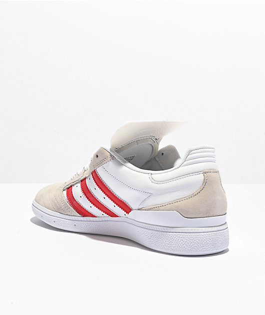 Adidas busenitz white on sale leather