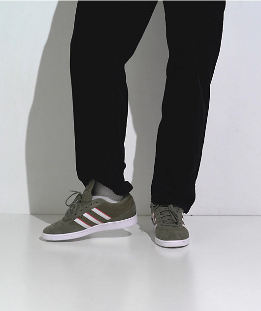 adidas Busenitz x Mancina Green & White Skate Shoes video