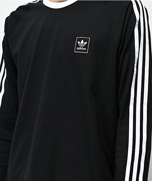 adidas blackbird black long sleeve t-shirt