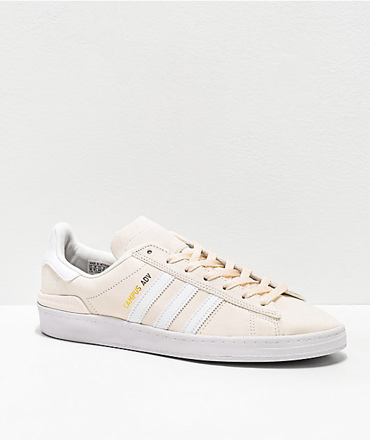 adidas Campus ADV White & Gold Shoes