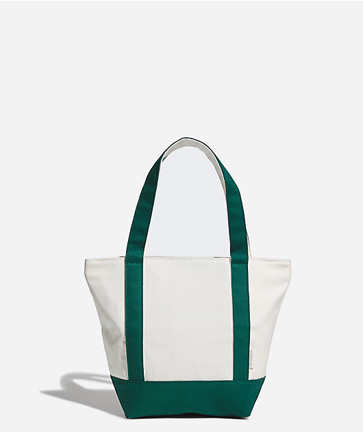 adidas Canvas White & Green Mini Tote Bag