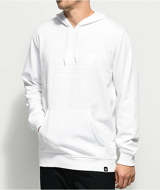 all white adidas hoodie