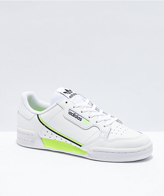 adidas continental 80 white green
