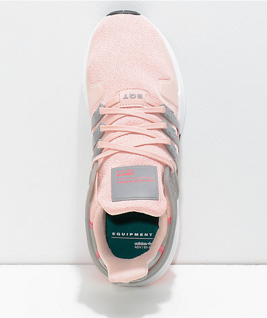 adidas EQT Support ADV Pink \u0026 Grey Shoes | Zumiez
