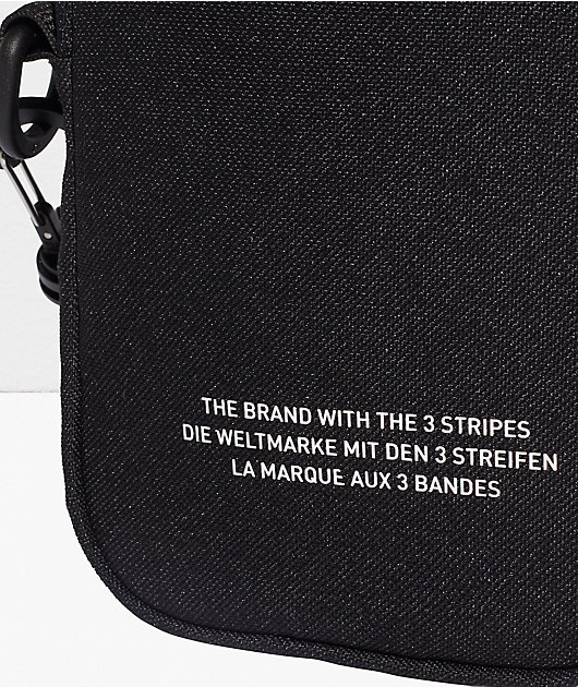 adidas Festival Trefoil Black & White Shoulder Bag