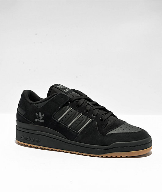 adidas Forum '84 Low ADV Black, Grey & Gum Skate Shoes | Zumiez