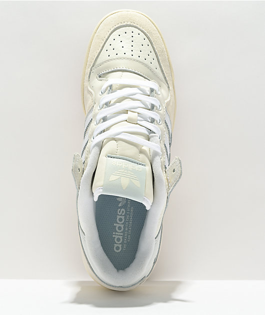 adidas Forum 84 Low ADV White u0026 Cream Shoes | Zumiez