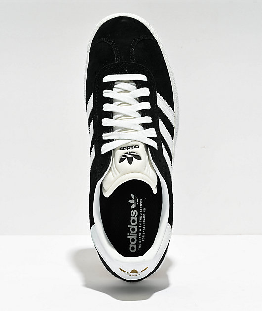 adidas Gazelle ADV Black & White Shoes | Zumiez