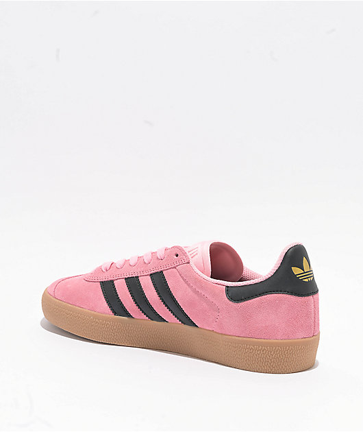 adidas Gazelle ADV Pink, Black, & Gum Skate Shoes