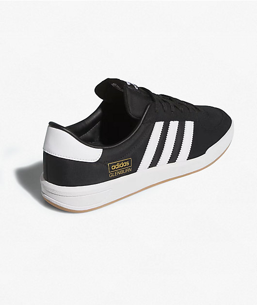adidas Glenburn ADV Black & White Skate Shoes