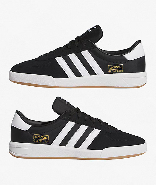 adidas Glenburn ADV Black & White Skate Shoes