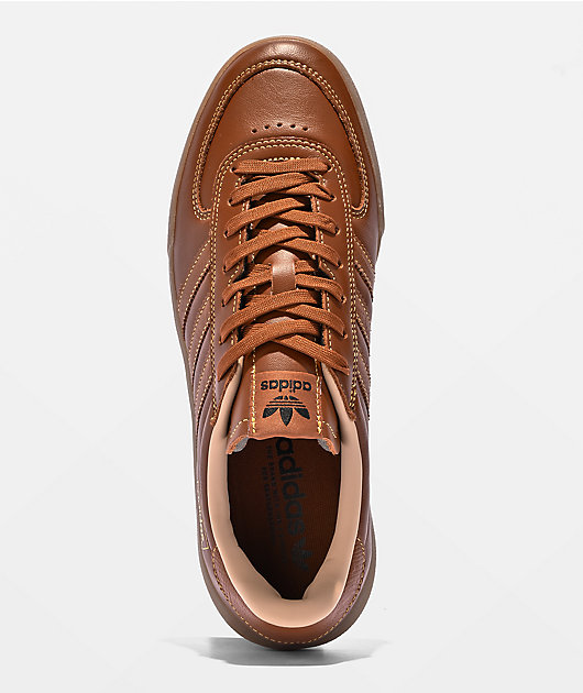 adidas Glenburn ADV Brown, Leather & Gum Skate Shoes