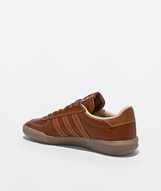 adidas Glenburn ADV Brown, Leather & Gum Skate Shoes
