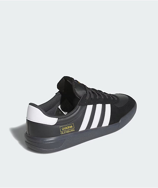adidas Glenburn ADV Core Black, Cloud White & Carbon Skate Shoes