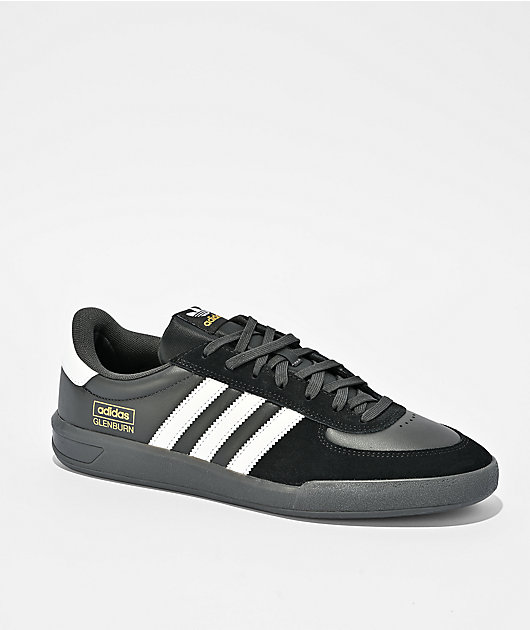adidas Glenburn ADV Core Black, Cloud White & Carbon Skate Shoes
