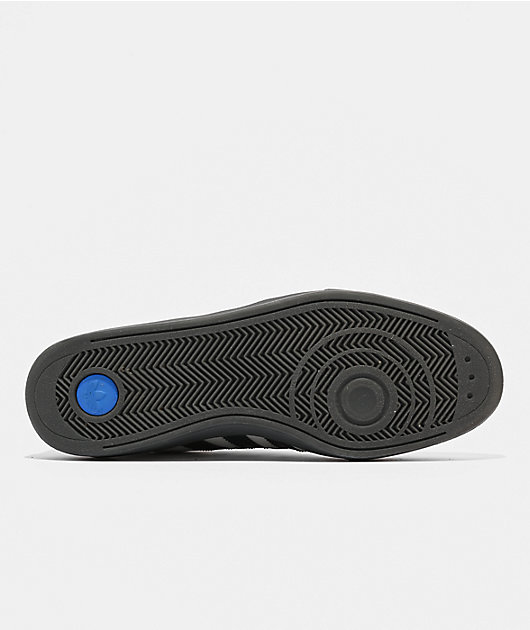 adidas Glenburn ADV Grey, Carbon, & Blue Skate Shoes
