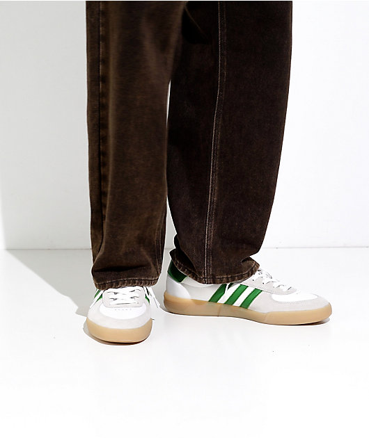adidas Glenburn ADV White, Green, & Gum Skate Shoes video