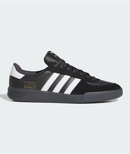 adidas Glendburn ADV Core Black, Cloud White & Carbon Skate Shoes