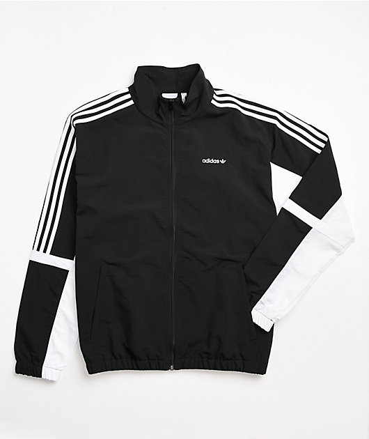 black n white adidas jacket