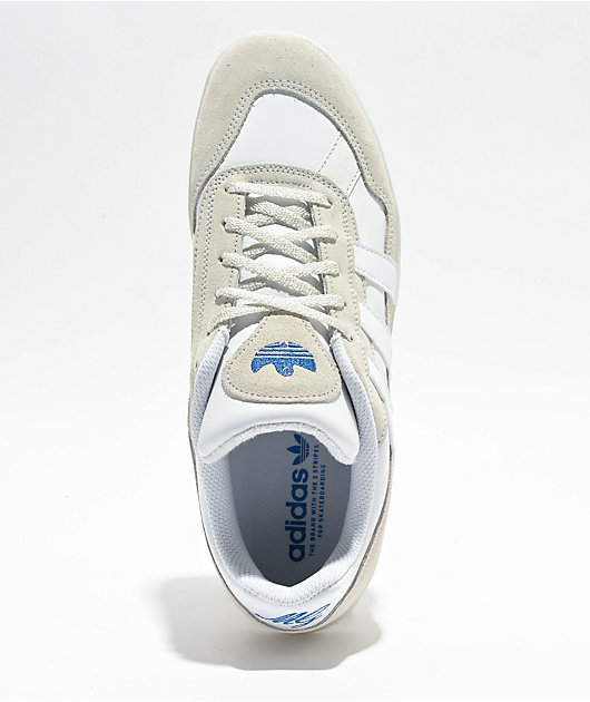 adidas Gonzales Aloha Super Crystal White Blue Bird Skate Shoes