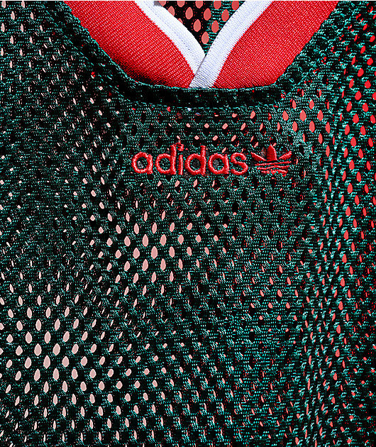 adidas Green Crop Mesh Jersey