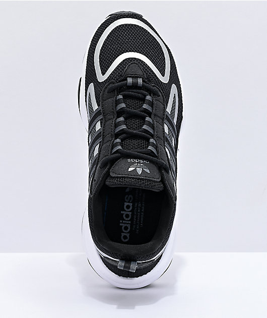 adidas Haiwee J Black, Grey \u0026 White Shoes
