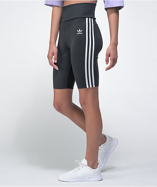 adidas High Waisted Black Bike Shorts
