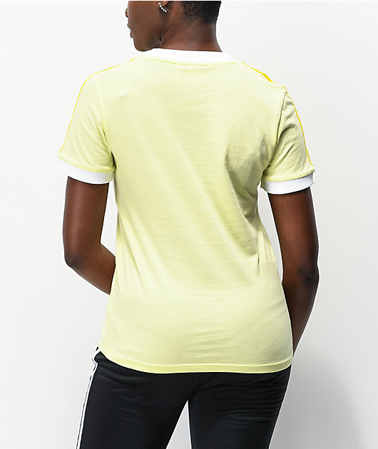adidas Ice camiseta amarilla de 3 rayas | Zumiez